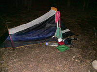 camp at night